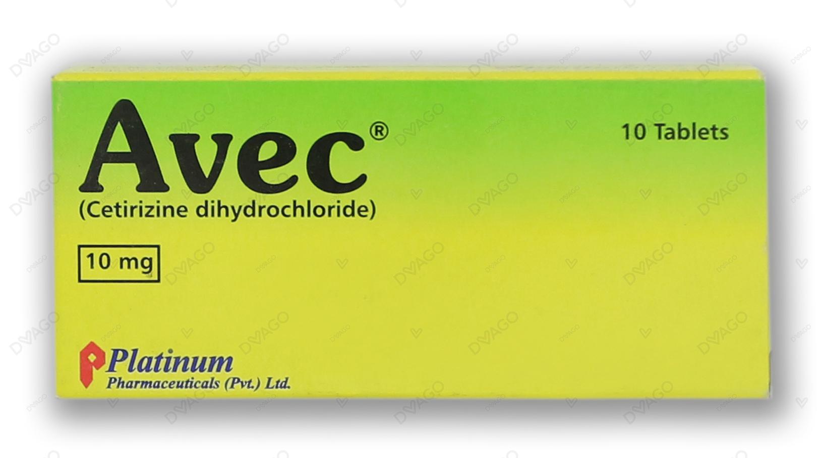 Avec Tablets 10mg (1 Box = 1 Strip)(1 Strip = 10 Tablets)