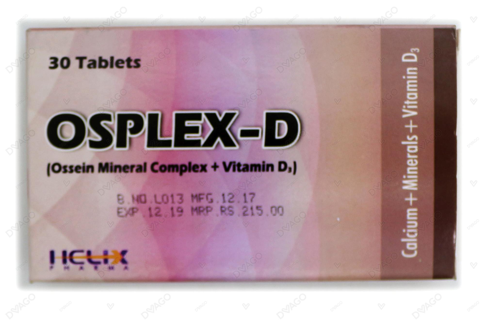 Osplex-D Tablets (1 Box = 3 Strips) (1 Strip = 10 Tablets)