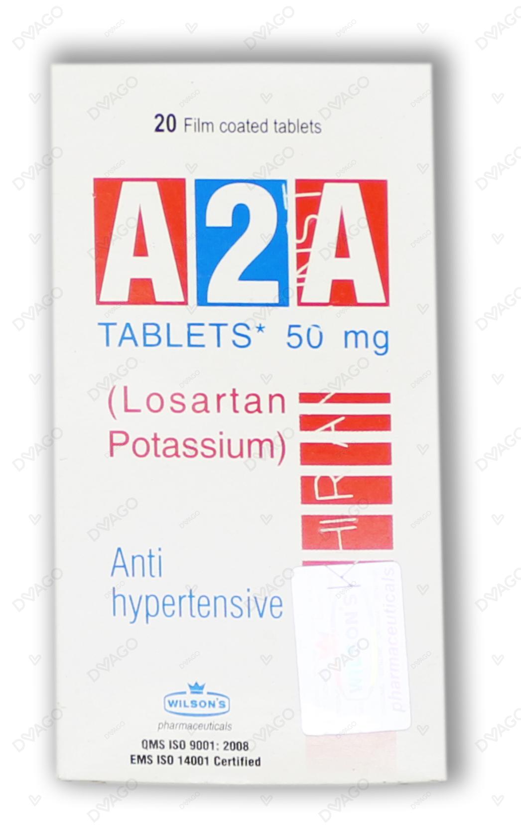 A2A Tablets 50mg (1 Box = 2 Strips) (1 Strip = 10 Tablets)