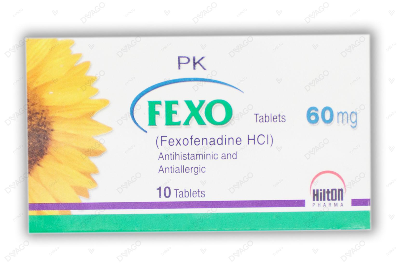 Fexo Tablets 60mg (1 Box = 1 Strip)(1 Strip = 10 Tablets)