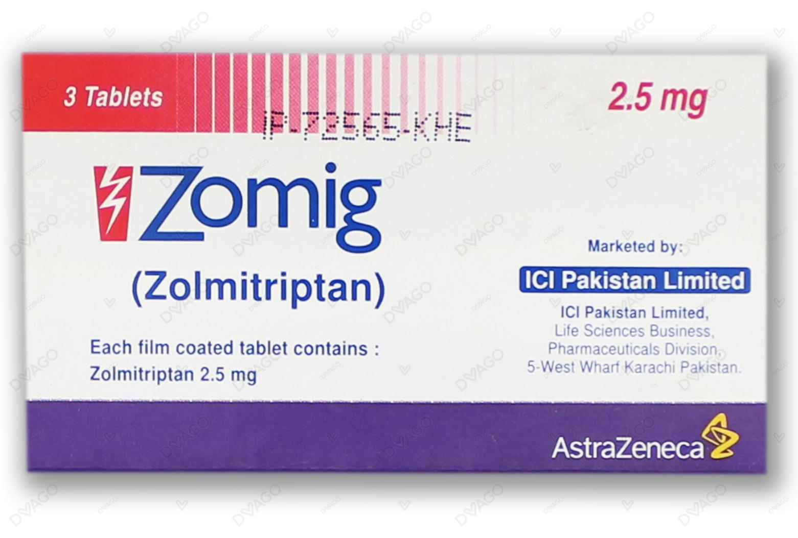 ZOMIG Tablets 2.5 MG 3S