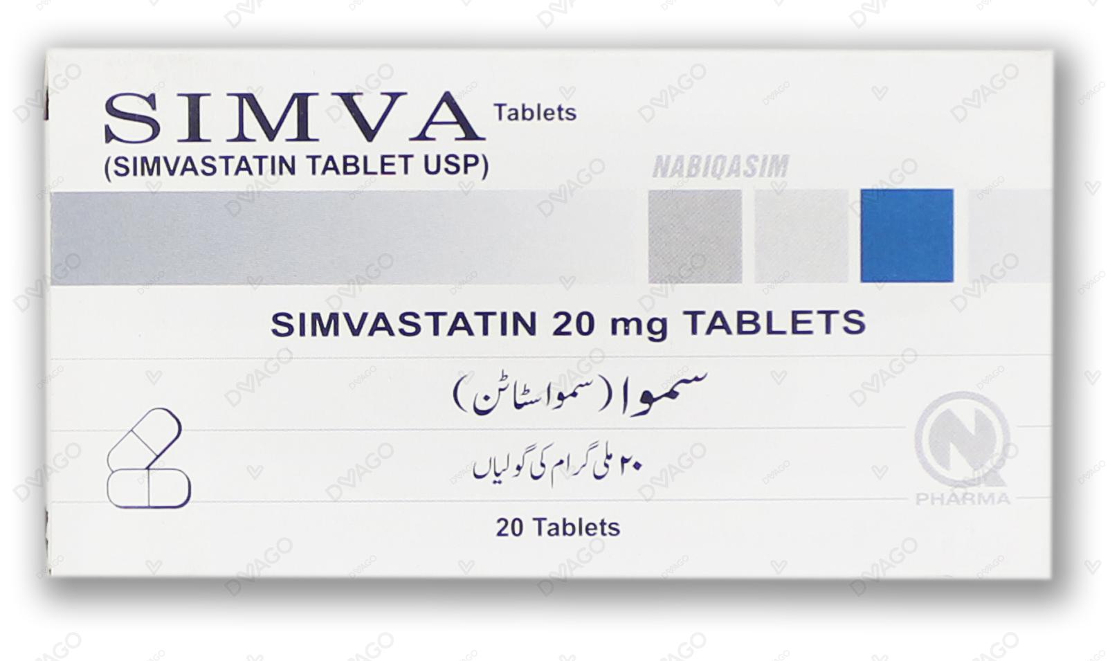 Simva 40mg Tablet