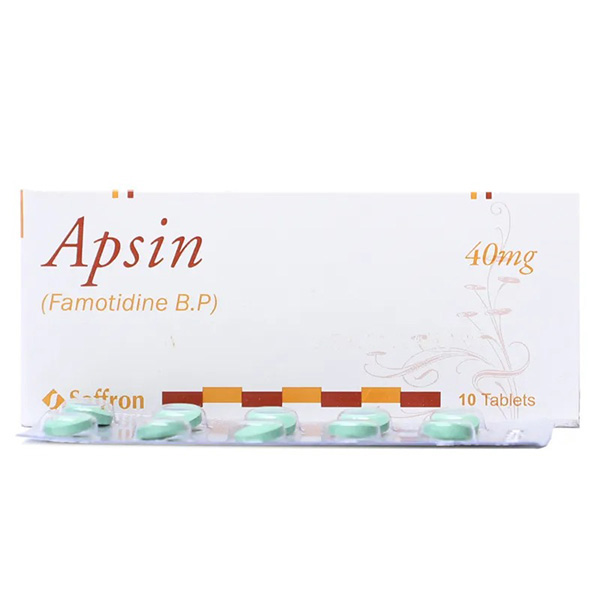 Apsin Tablets 40mg (1 Box = 1 Strip)(1 Strip = 10 Tablets)