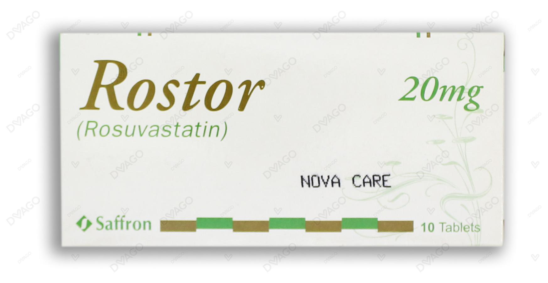 ROSTOR 20MG 10 Tablets