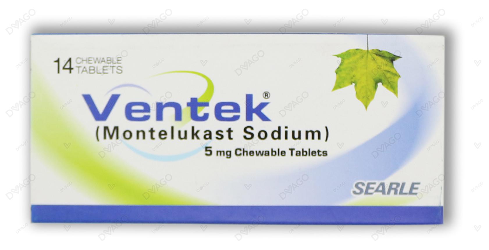 Ventek Tablets 5mg (1 Strip = 7 Tablets)