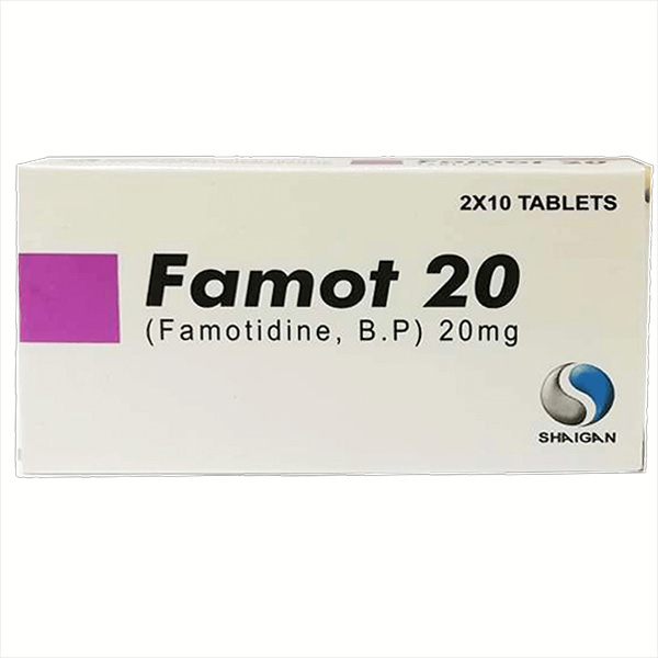 Famot Tablets 20mg (1 Strip = 10 Tablets)