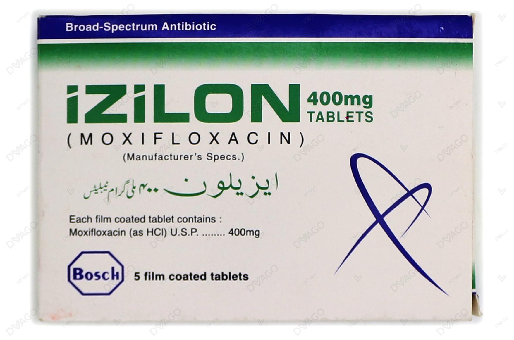 Izilon Tablets 400mg (1 Box = 1 Strip)(1 Strip = 5 Tablets)