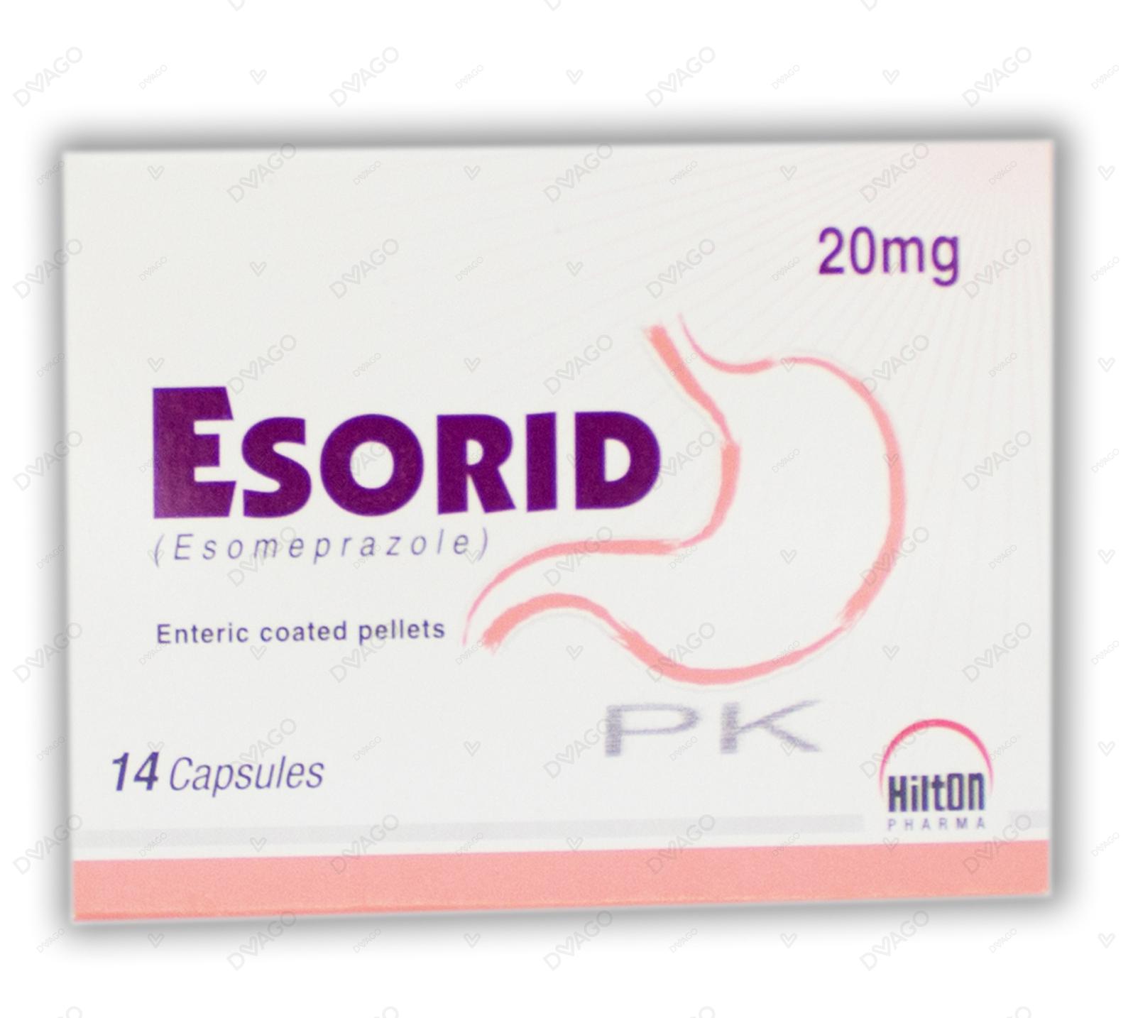 Esorid Capsules 20mg (1 Strip = 7 Capsules)