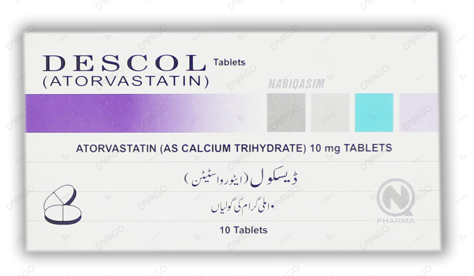 Descol Tablets 10mg (1 Box = 1 Strip)(1 Strip = 10 Tablets)