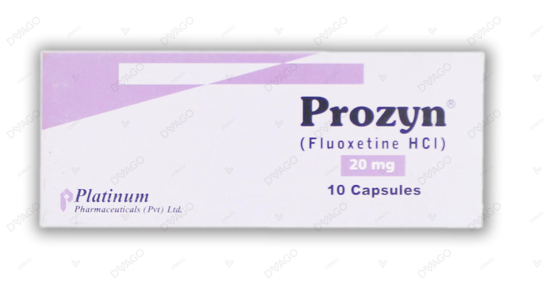Prozyn Capsules 20mg (1 Box = 1 Strip)(1 Strip = 10 Capsules)