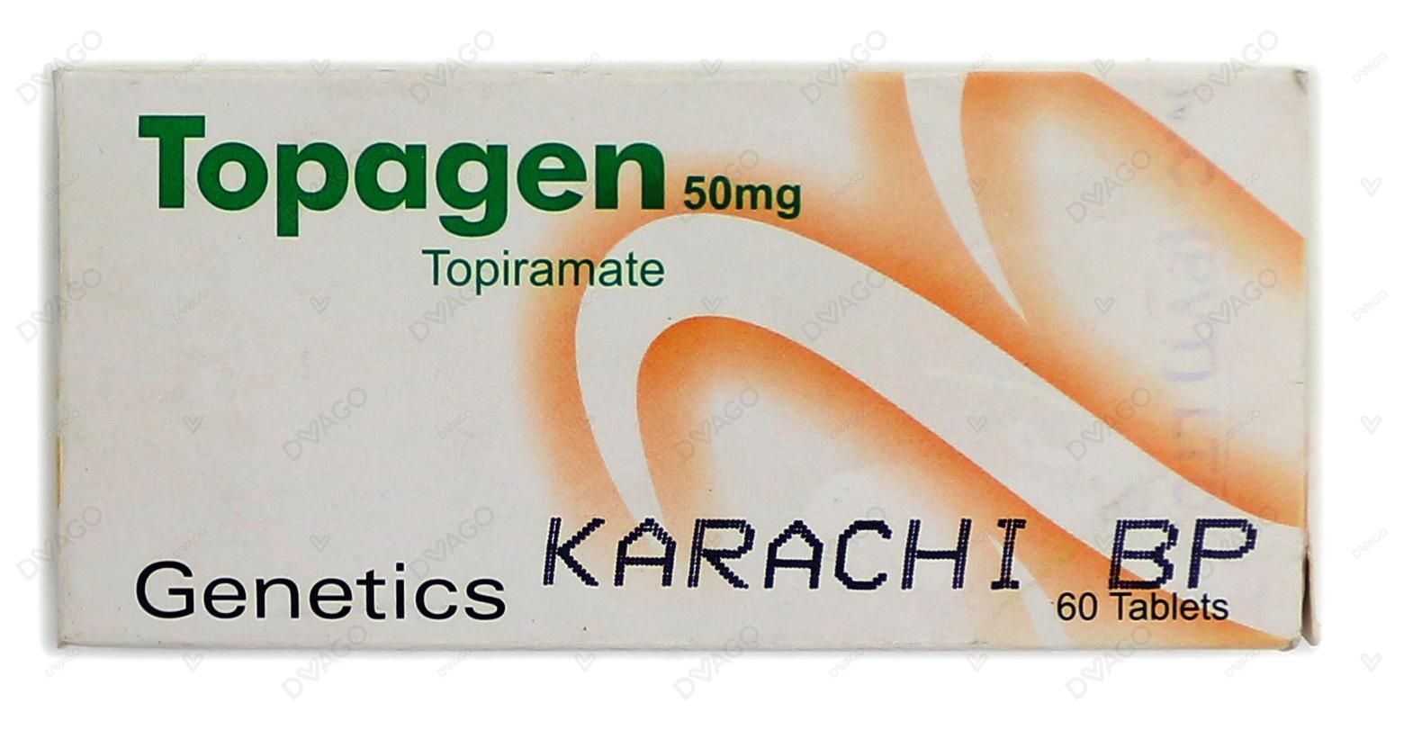 Topagen Tablets 50mg (1 Box = 6 Strips) (1 Strip = 10 Tablets)