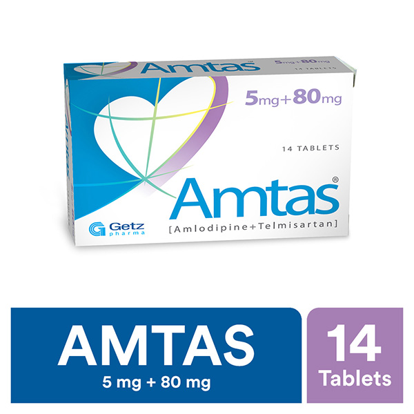 Amtas Tablets 5mg/80mg (1 Strip = 7 Tablets)