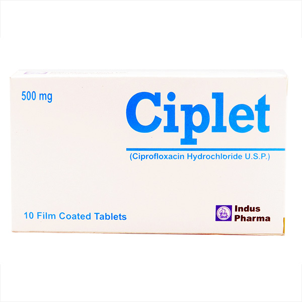 Ciplet Tablets 500mg (1 Box = 1 Strip)(1 Strip = 10 Tablets)