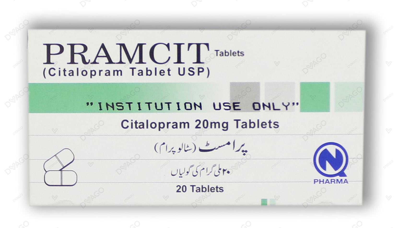 Pramcit Tablets 20mg (1 Box = 2 Strips) (1 Strip = 10 Tablets)