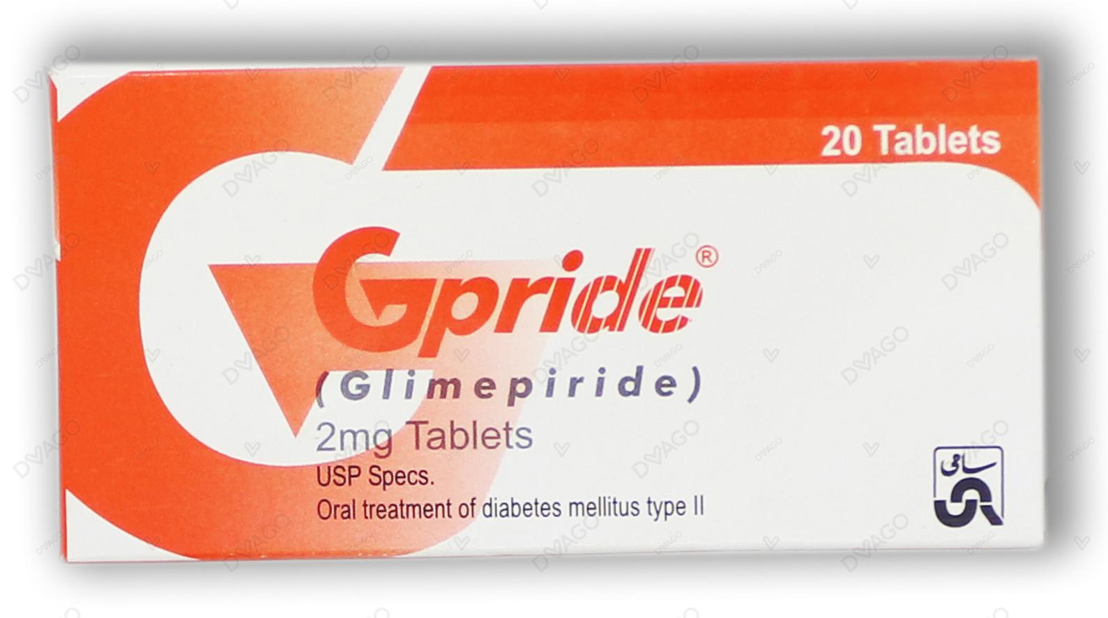 Gpride Tablets 2mg (1 Strip = 10 Tablets)
