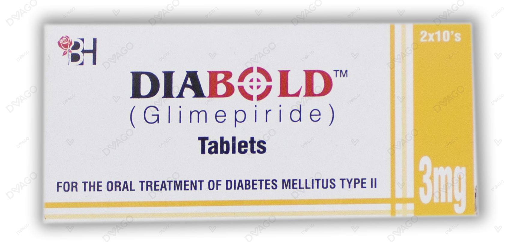 Diabold Tablets 3mg (1 Strip = 10 Tablets)