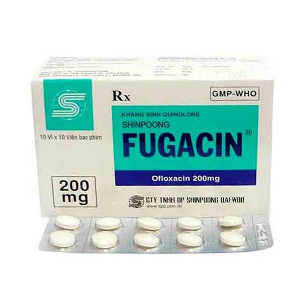 Fugacin Tablets 200mg (1 Box = 1 Strip)(1 Strip = 10 Tablets)