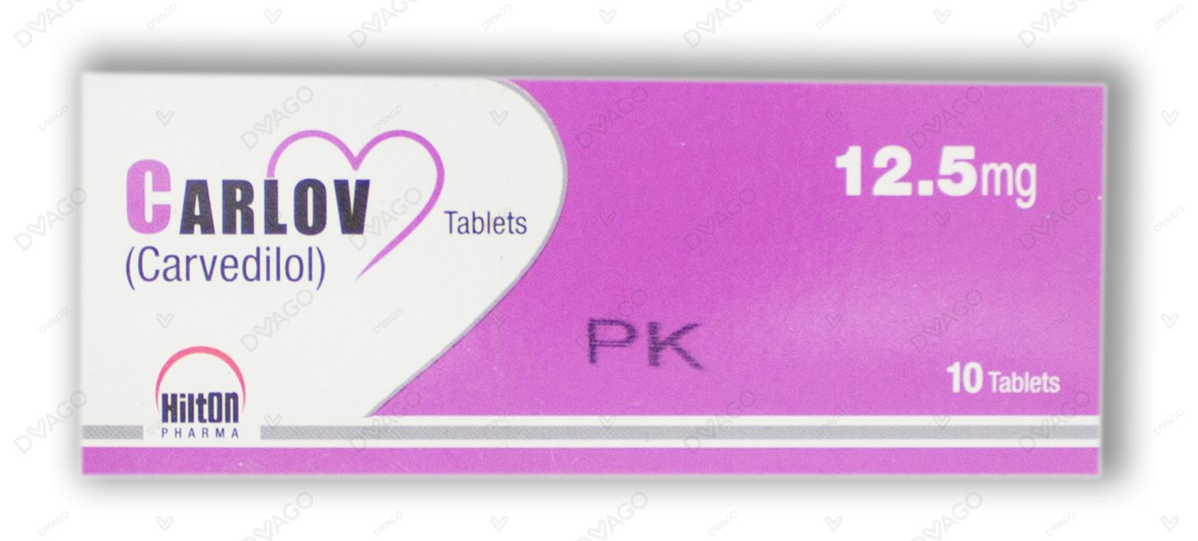 Carlov Tablets 12.5mg (1 Box = 1 Strip)(1 Strip = 10 Tablets)