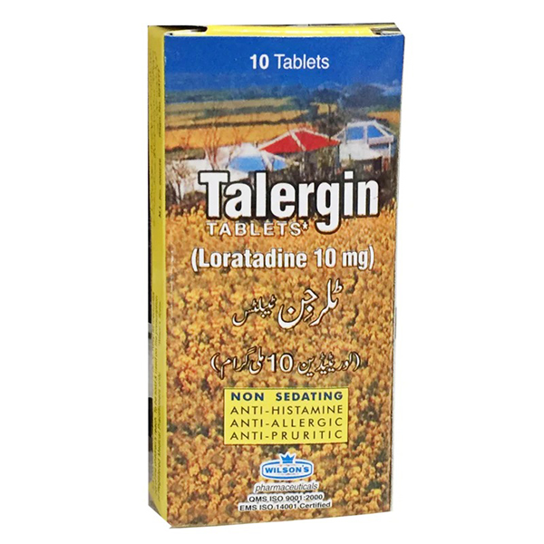Talergin Tablets 10mg (1 Box = 1 Strip)(1 Strip = 10 Tablets)