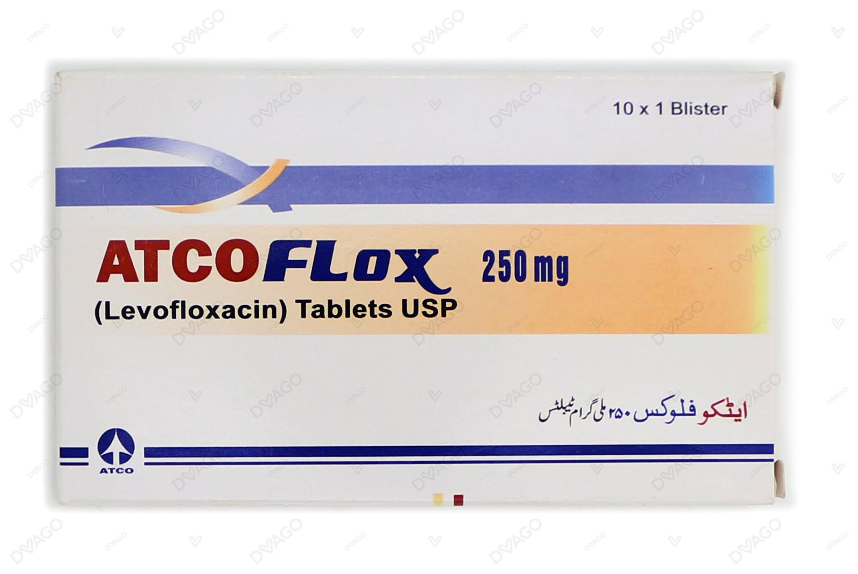 Atcoflox Tablets 250mg (1 Box = 1 Strip)(1 Strip = 10 Tablets)