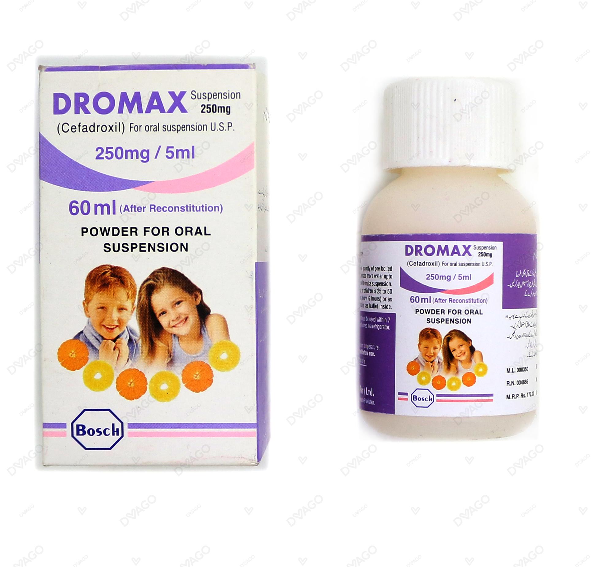 Dromax 60Ml Suspension 250Mg/5Ml