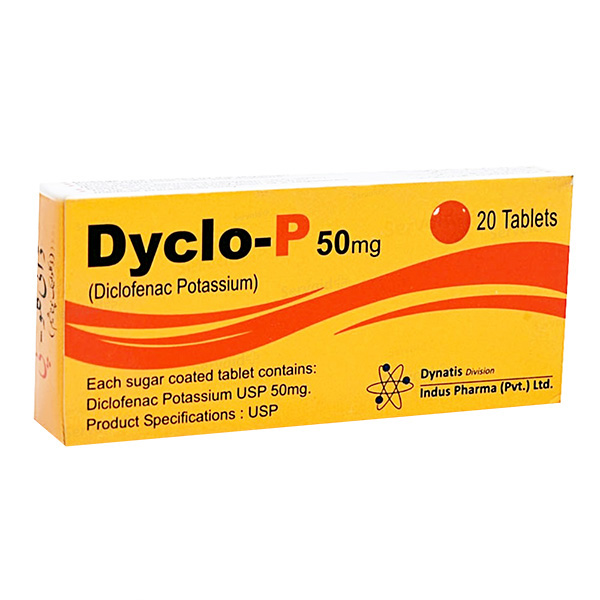 Dyclo-P Tablets 50mg (1 Strip = 10 Tablets)