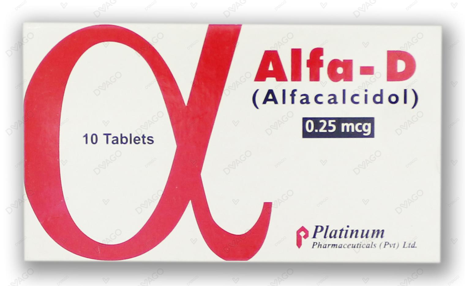 Alfa-D Tablets 0.25mcg (1 Box = 1 Strip)(1 Strip = 10 Tablets)