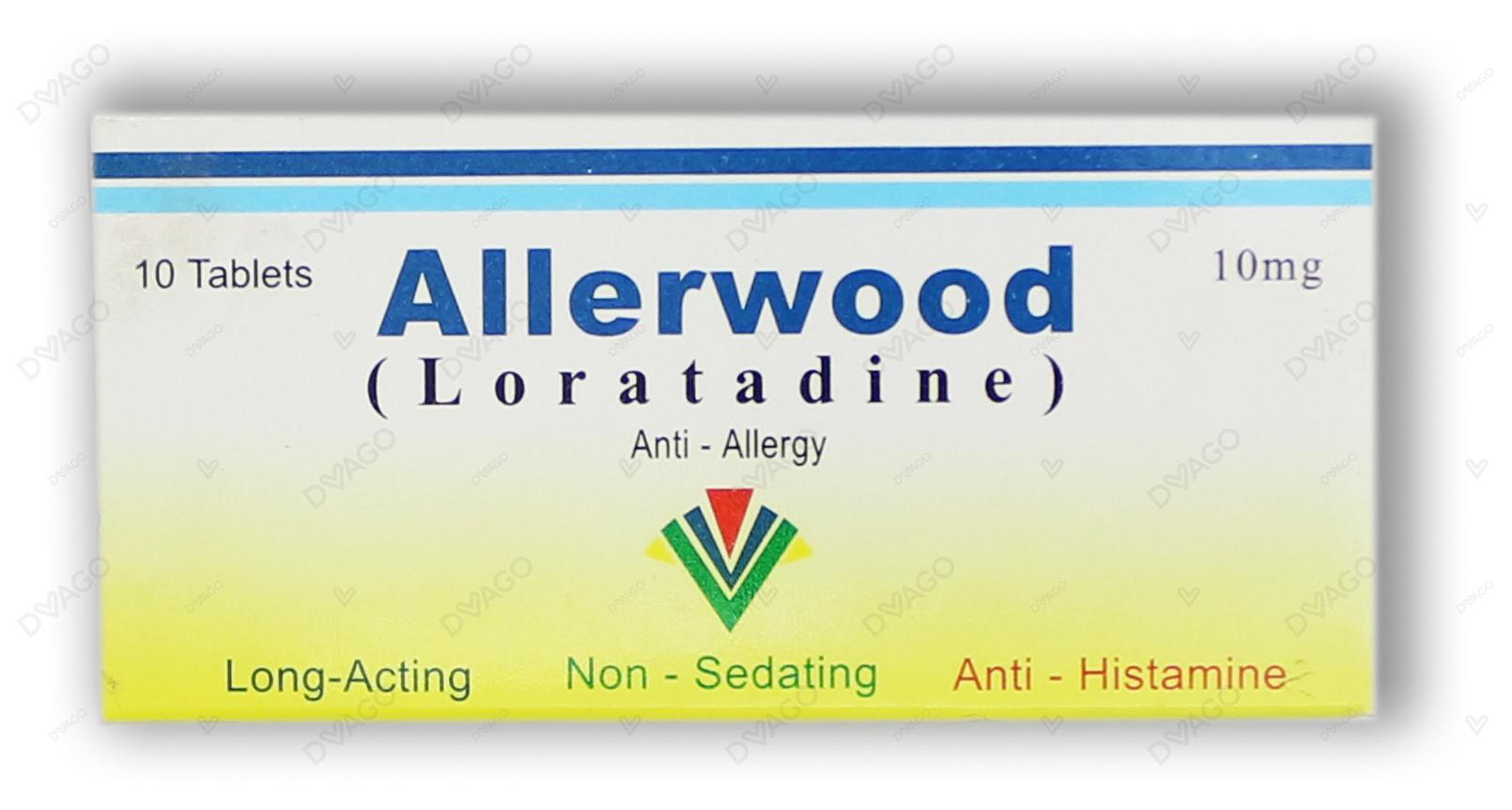 Allerwood Tablets 10mg (1 Box = 1 Strip)(1 Strip = 10 Tablets)