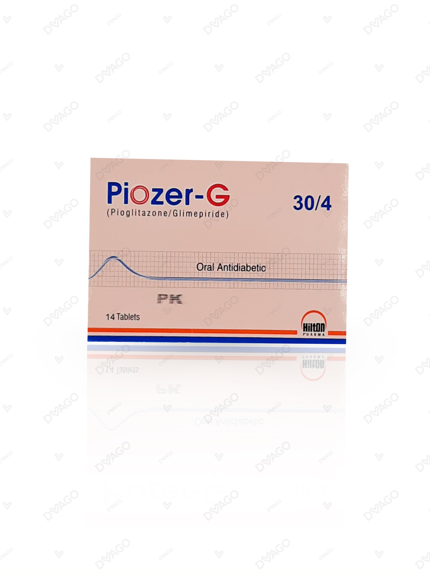 Piozer-G Tablets 30mg/4mg (1 Box = 14 Tablets)