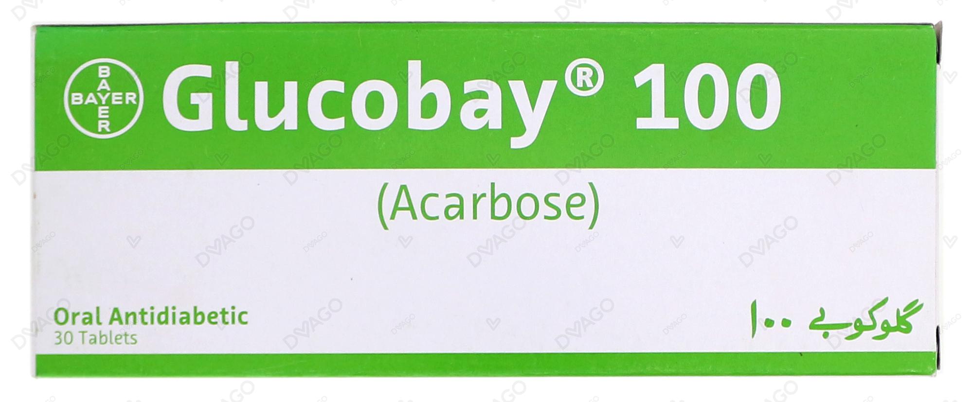Glucobay Tablets 100mg (1 Strip = 10 Tablets)