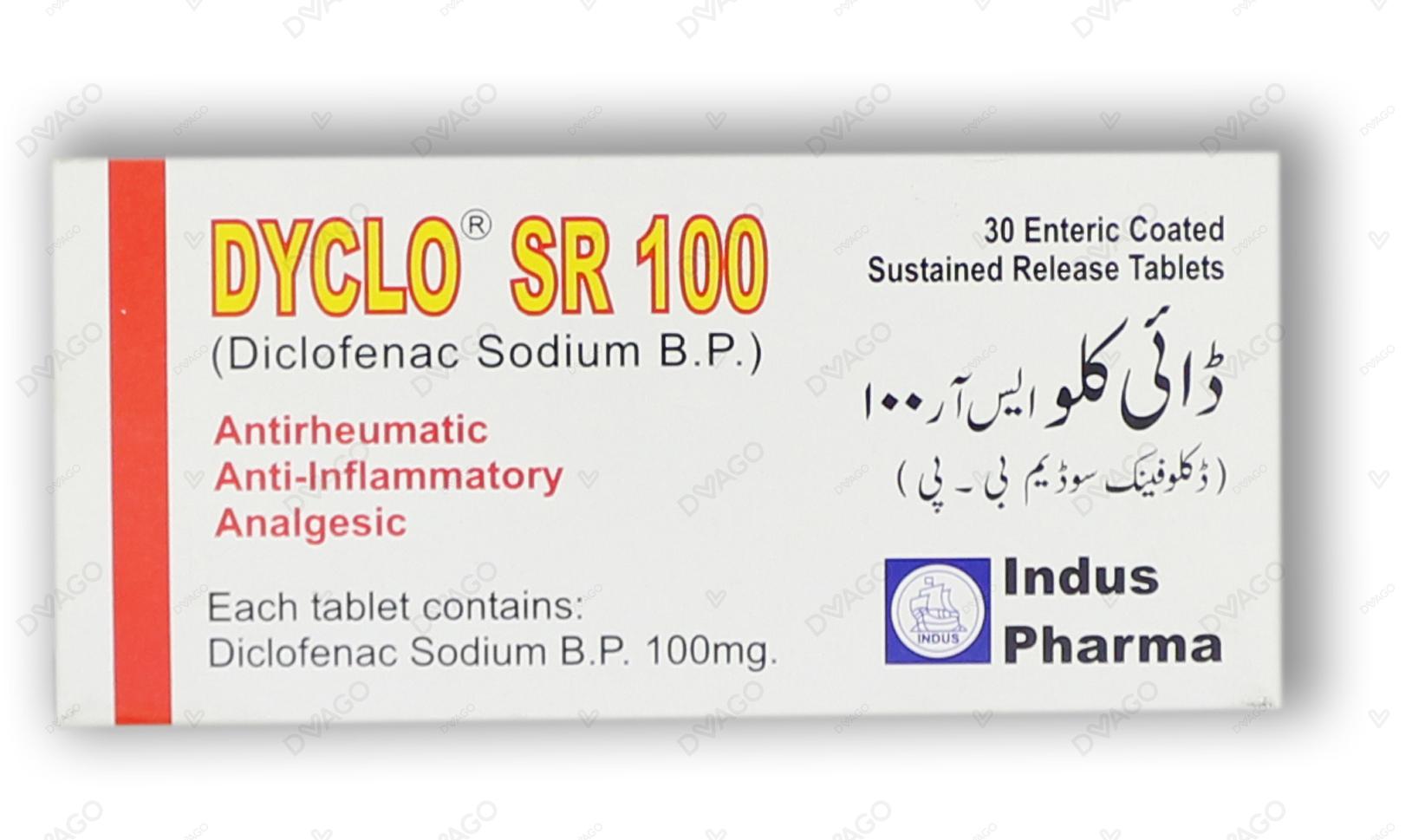 Dyclo SR Tablets 100mg (1 Strip = 10 Tablets)
