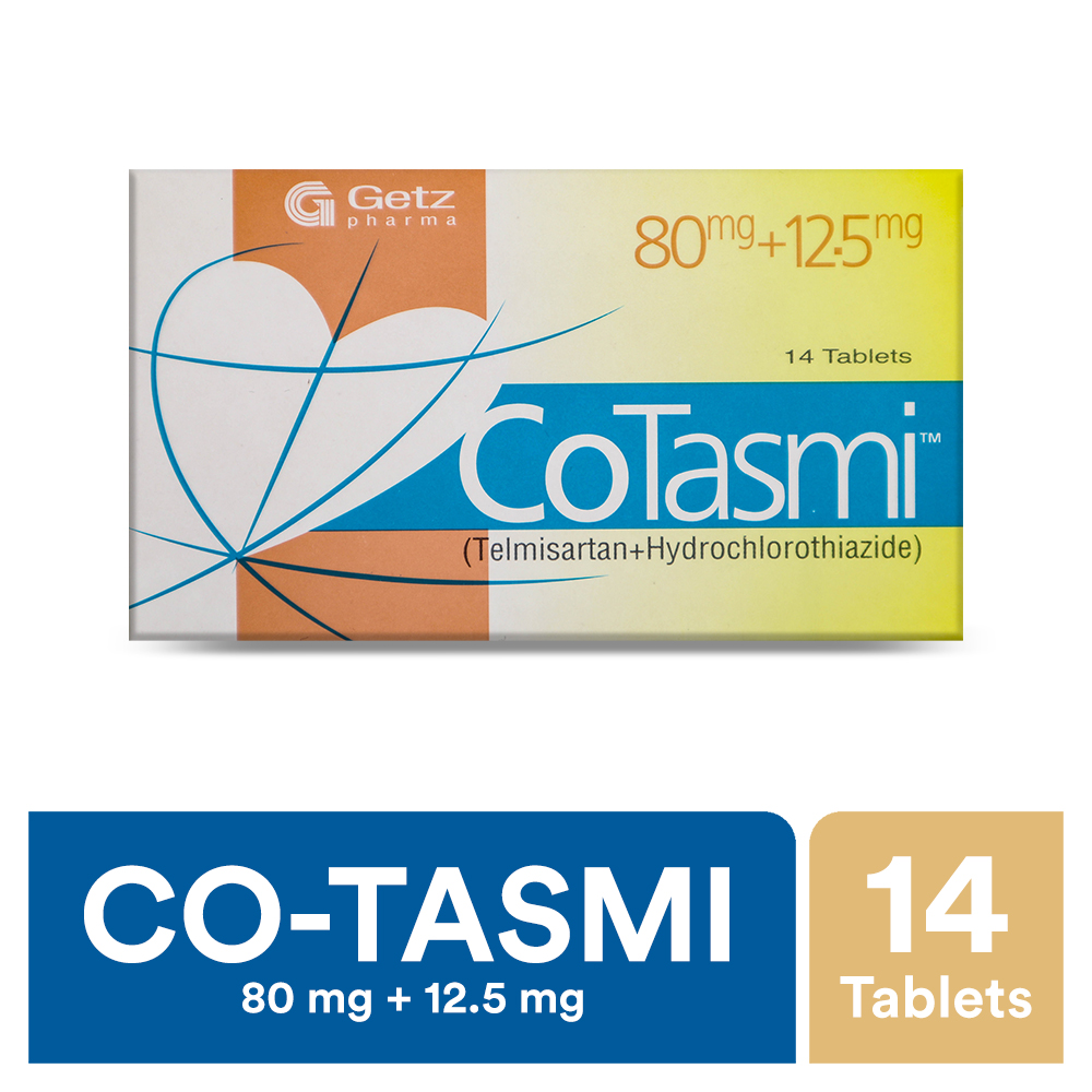 Co-Tasmi Tablets 80/12.5mg (1 Strip = 7 Tablets)