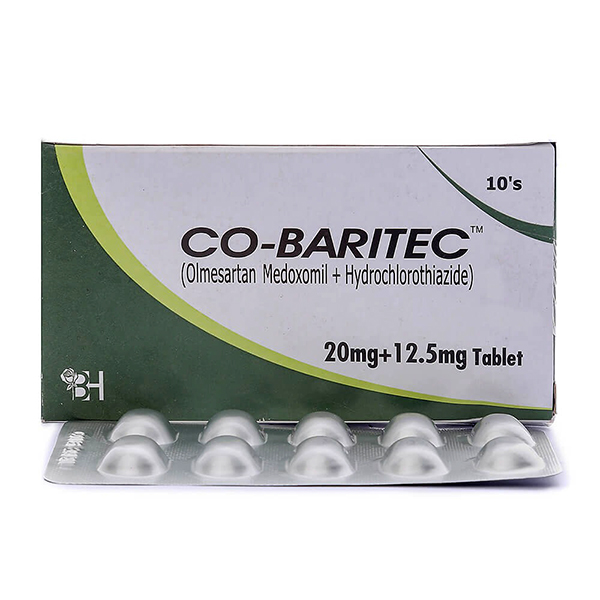 Co-Baritec Tablets 20/12.5mg (1 Box = 1 Strip)(1 Strip = 10 Tablets)