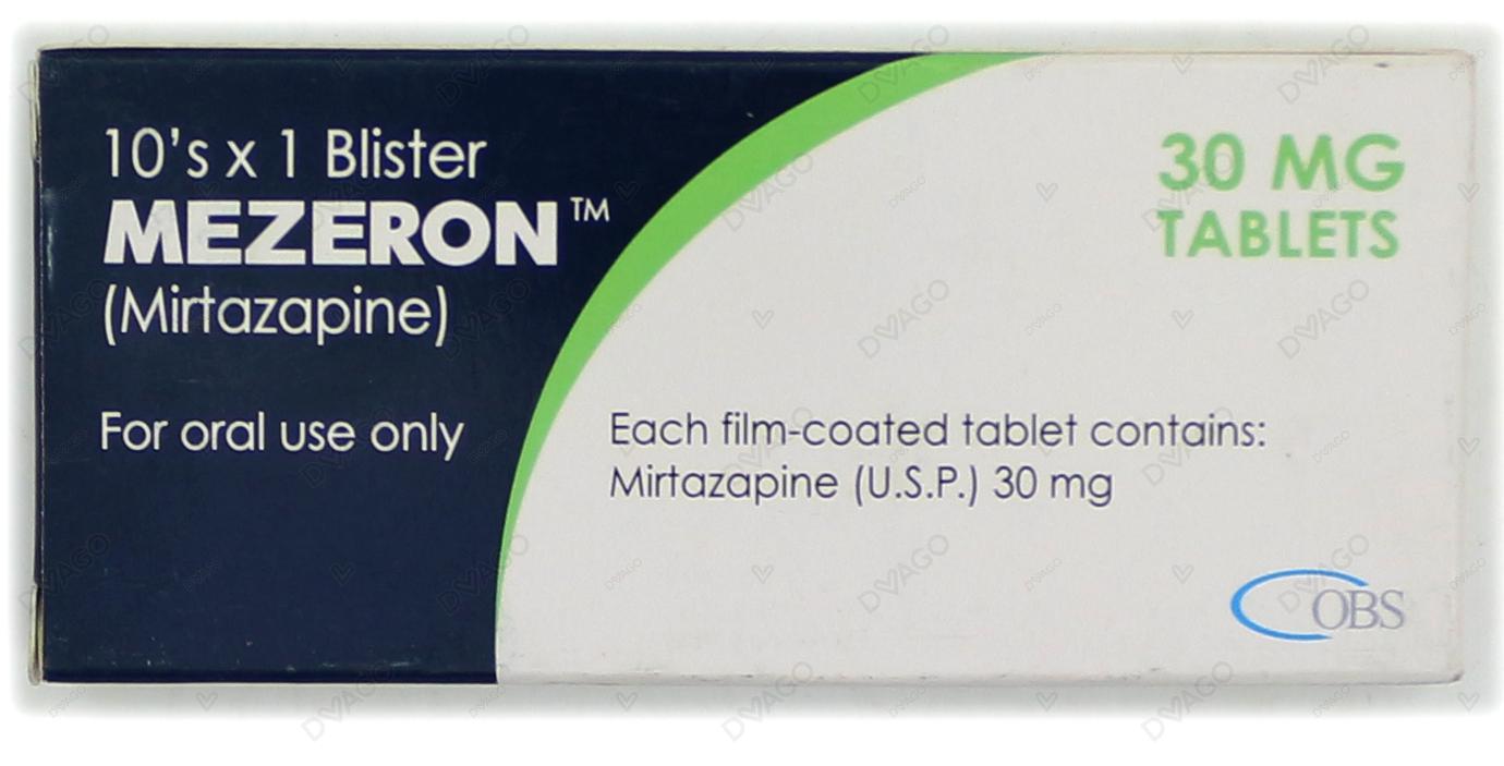 Mezeron Tablets 30mg (1 Box = 1 Strip)(1 Strip = 10 Tablets)