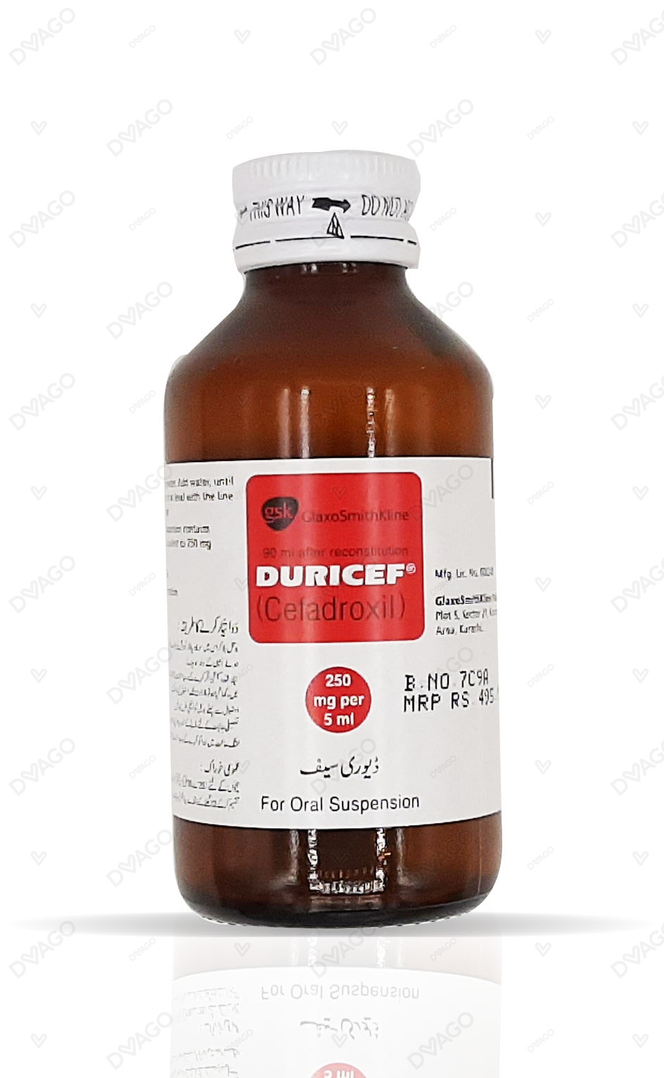 Duricef 60ml Suspension 250mg/5ml