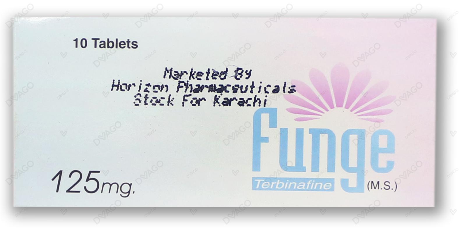 Funge Tablets 125mg (1 Box = 1 Strip)(1 Strip = 10 Tablets)