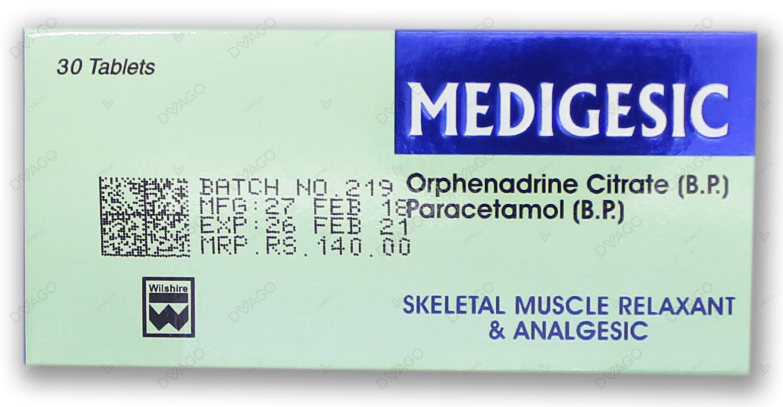 Medigesic Tablets 35Mg/450Mg (1 Strip = 10 Tablets)