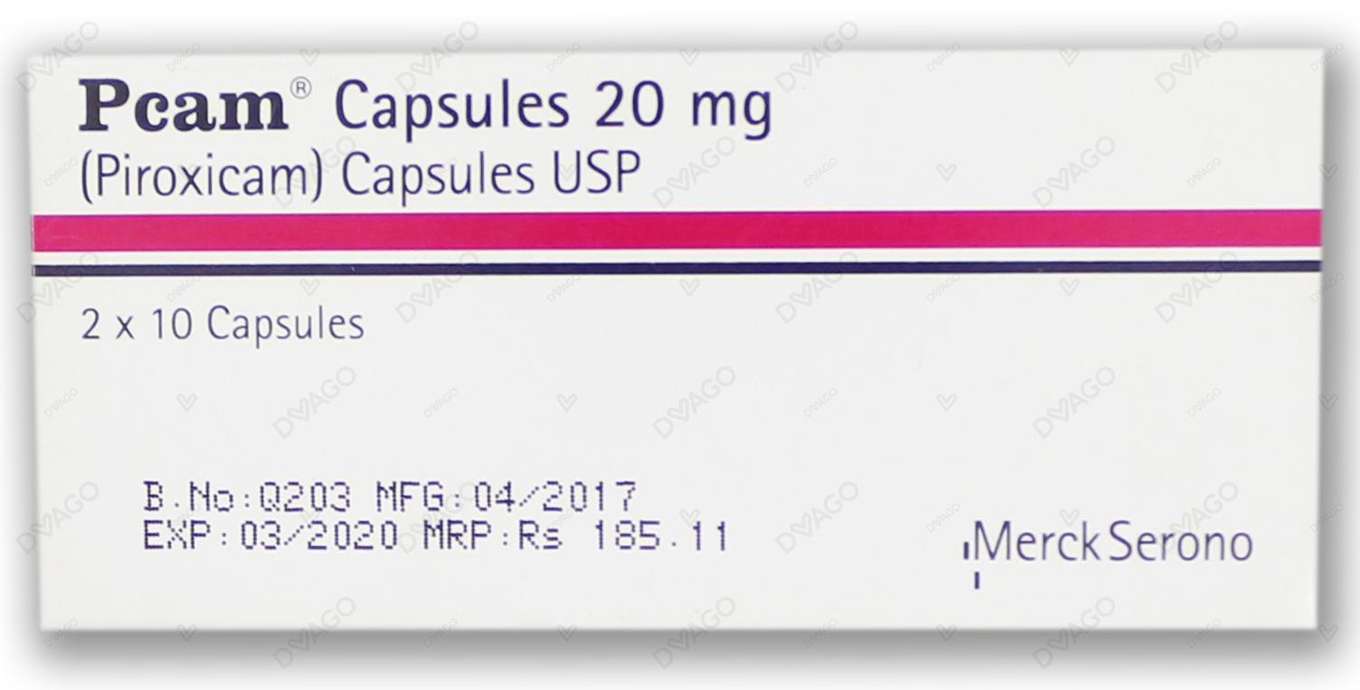 Pcam Capsules 20mg (1 Strip = 10 Capsules )