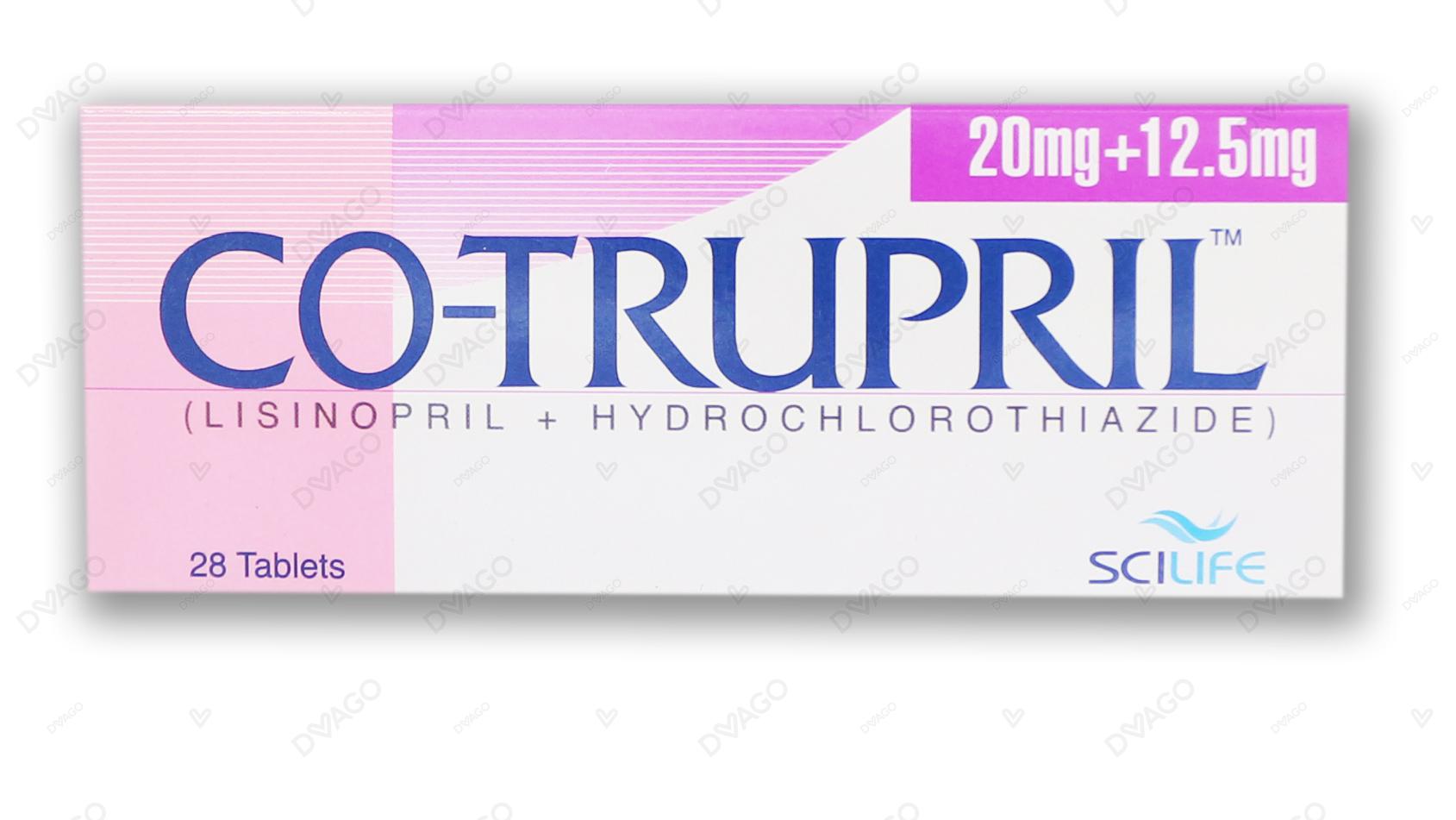Co-Trupril Tablets 20Mg+12.5Mg (1 Strip = 14 Tablets)