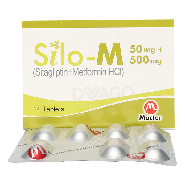 Silo-M Tablets 50+500 mg (1 Strip = 7 Tablets)
