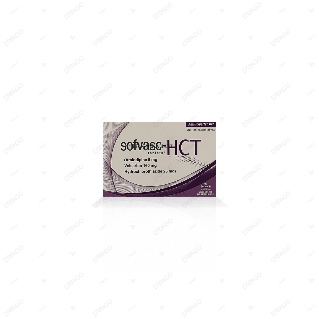 Sofvasc Hct Tablets 5/160/25mg (1 Strip = 14 Tablets)
