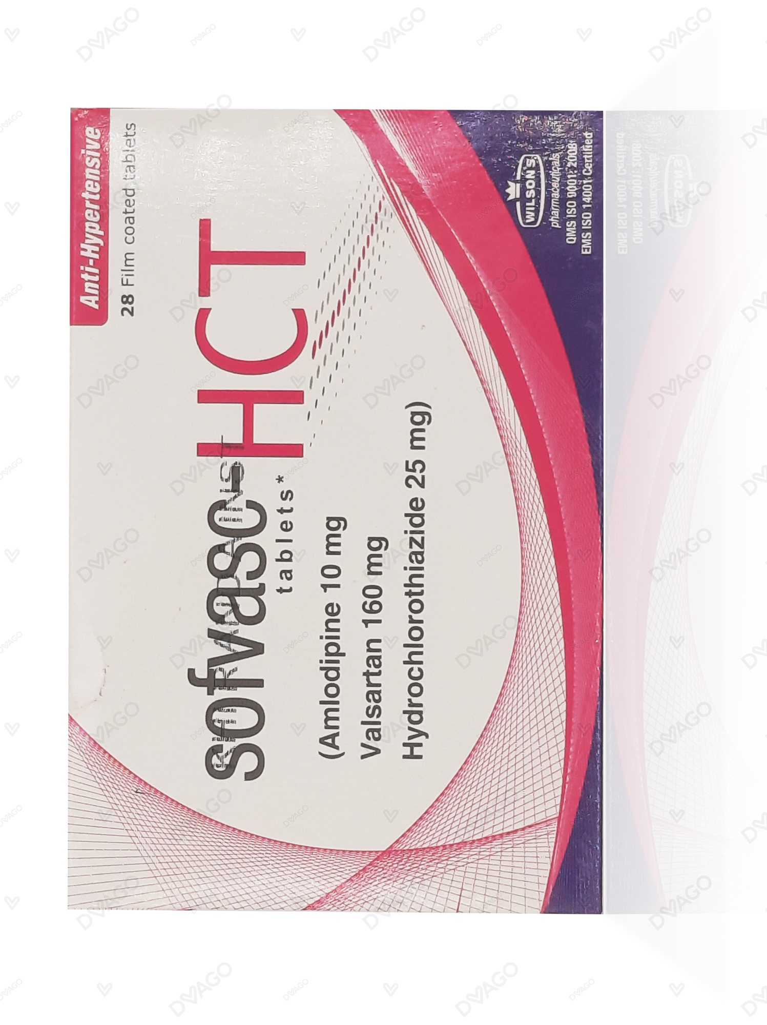 Sofvasc Hct Tablets 10/160/25Mg (1 Strip = 14 Tablets)