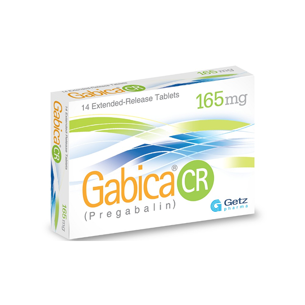 Gabica Cr Tablets 165Mg (1 Box = 2 Strips) (1 Strip = 7 Tablets)