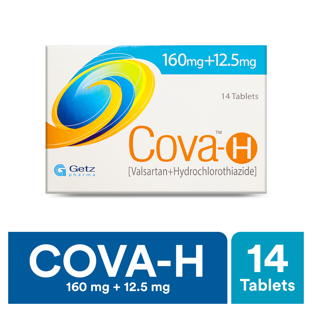 Cova-H Tablets 160mg+12.5mg (1 Strip = 7 Tablets)