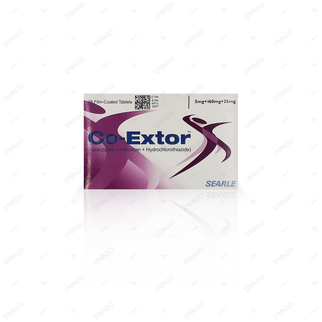 Co-Extor Tablets 5/160/25mg (1 Box = 2 Strips) (1 Strip = 14 Tablets)