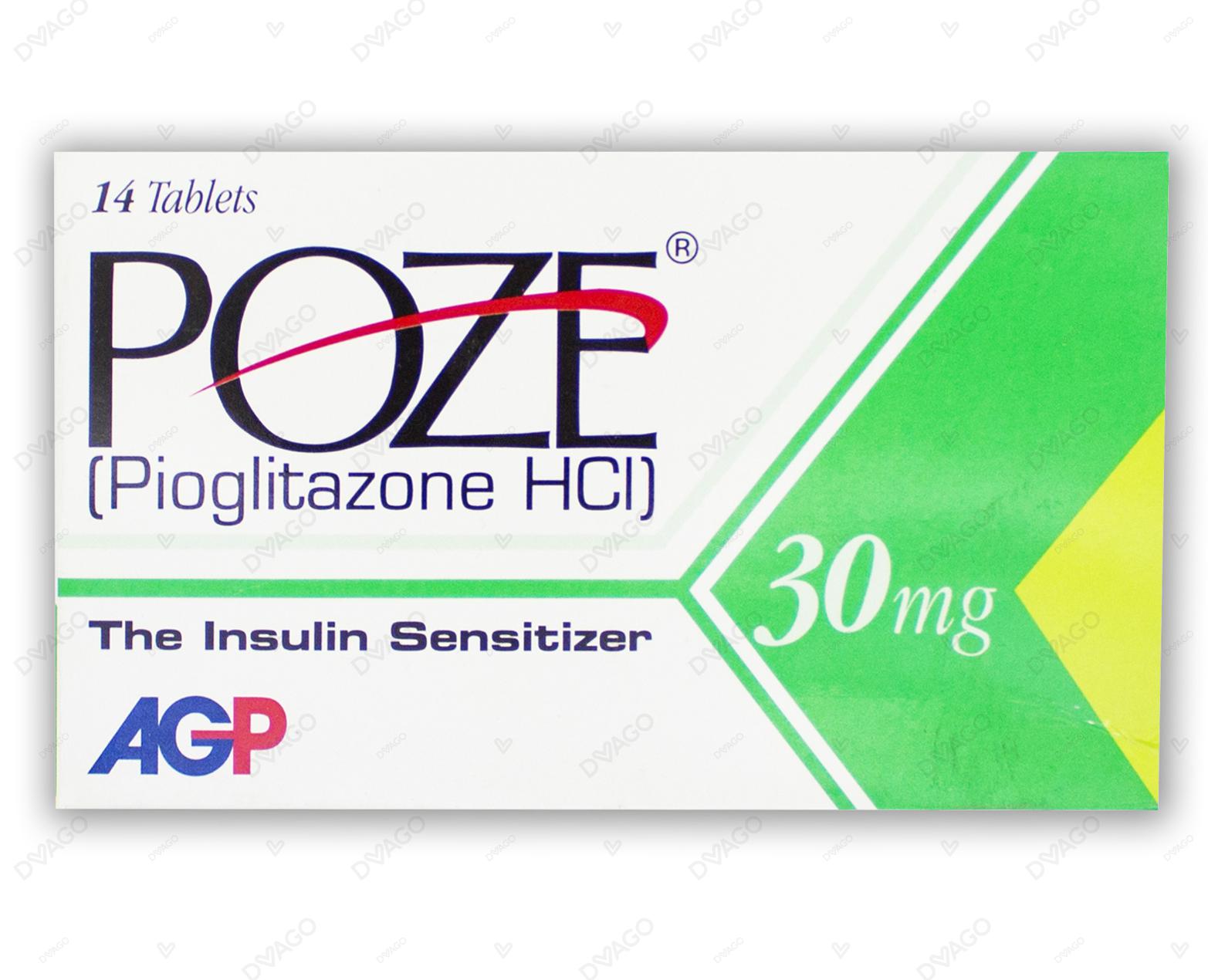 Poze Tablets 30mg (1 Box = 14 Tablets)