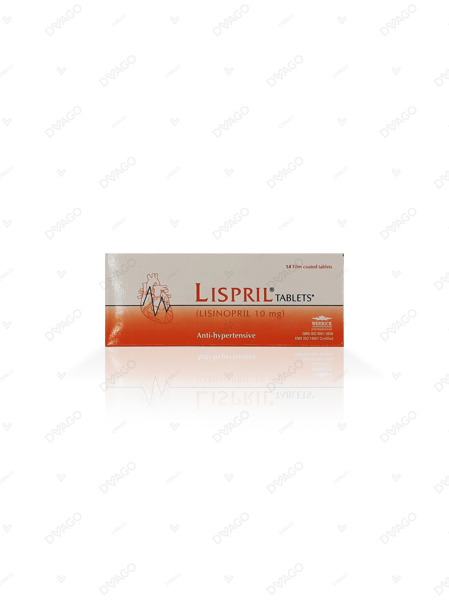 Lispril Tablets 10mg (1 Box = 1 Strip)(1 Strip = 14 Tablets)