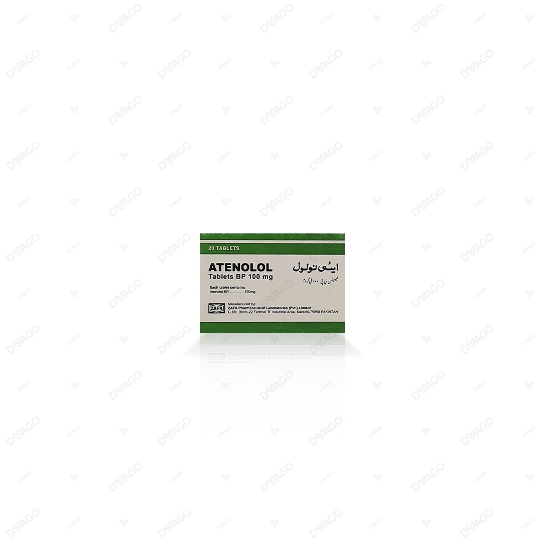 Atenolol Tablets 100mg (1 Box = 2 Strips) (1 Strip = 10 Tablets)