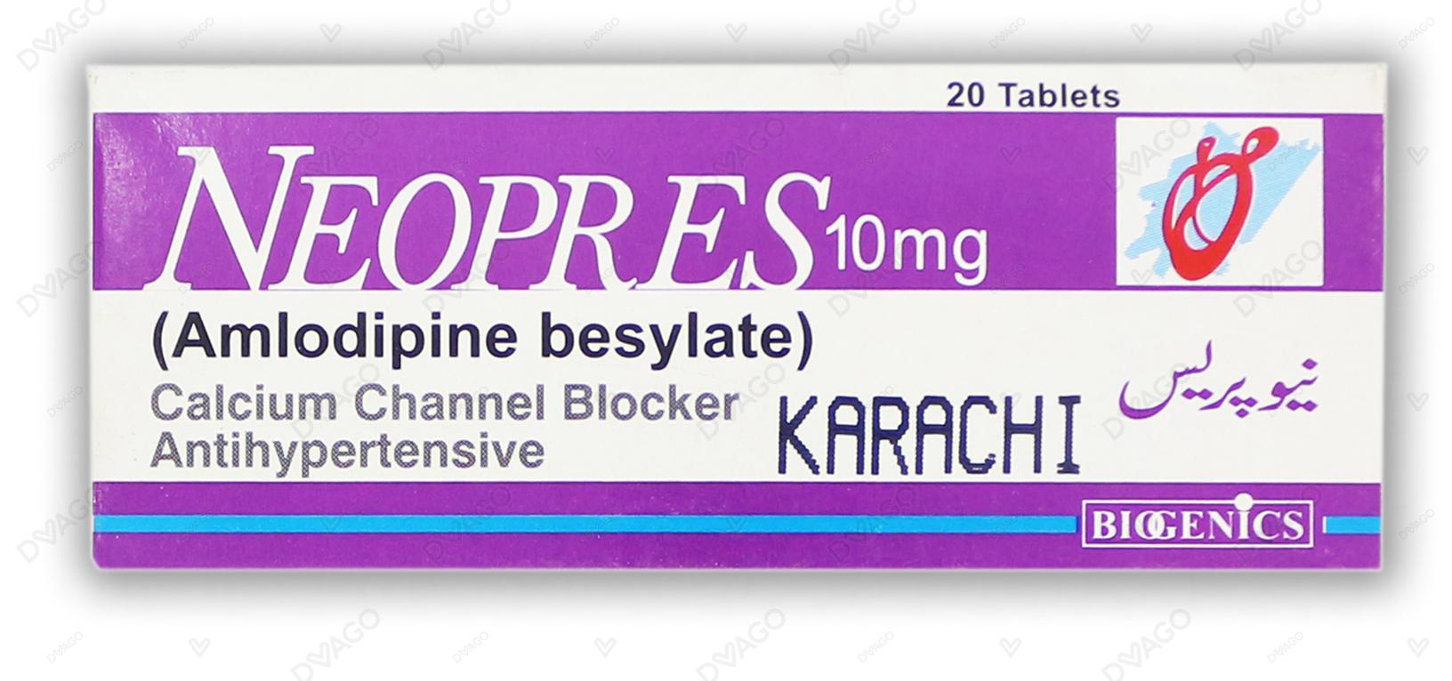 Neopres Tablets 10mg (1 Strip = 10 Tablets)