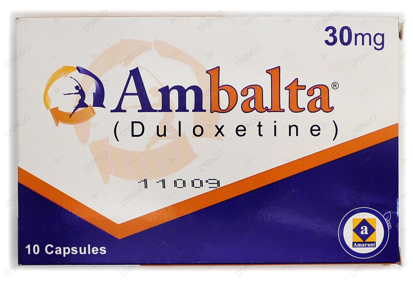 Ambalta Capsules 30Mg (1 Box = 1 Strip)(1 Strip = 10 Capsules)